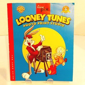 Vtg 1998 Live Pix Looney Tunes Photo Print Studio Book
